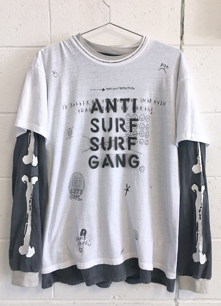 ANTI SURF DOUBLE TEE / custom tee 1 of 1