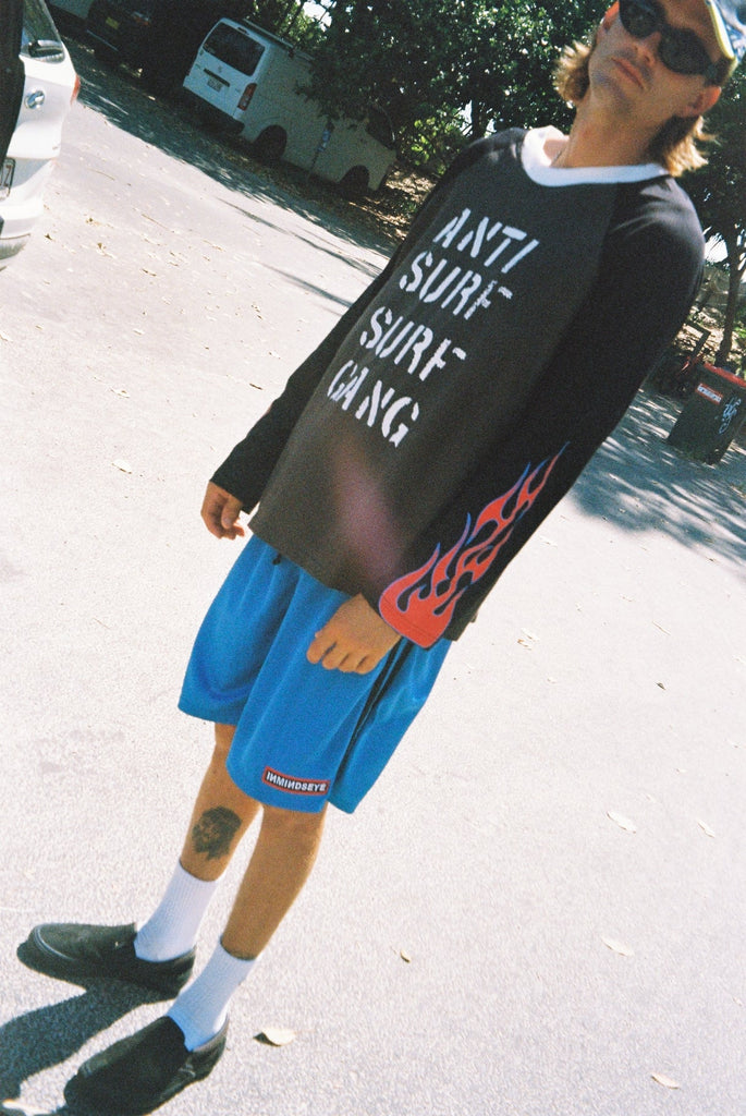 ANTI SURF L/S TEE / FADED BLACK