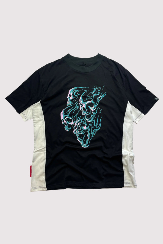 BURNING MAN TEE / FADED BLACK