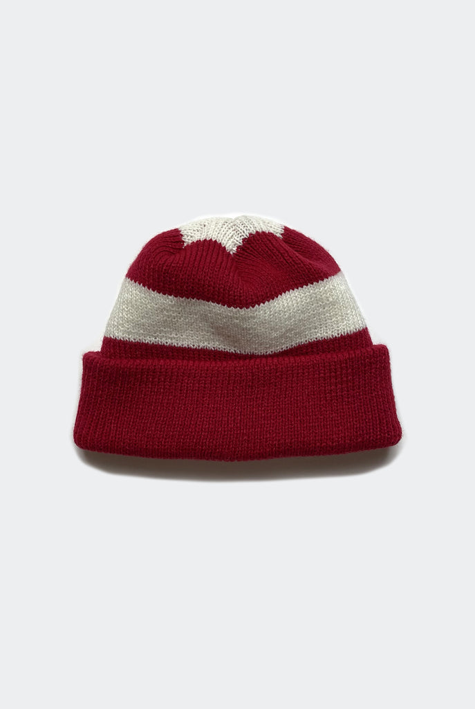 WALLY beanie / red and white