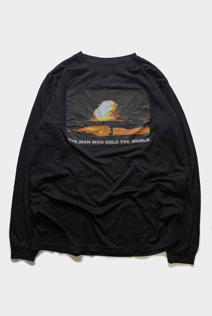 THE WORLD L/S TEE / FADED BLACK "unisex"